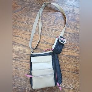 Y2K Era ESPRIT Colorblock Logo Crossbody Bag w/ Flip Phone Holder